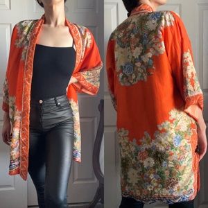 Hayashi Kimono Vintage Japanese Silk Robe